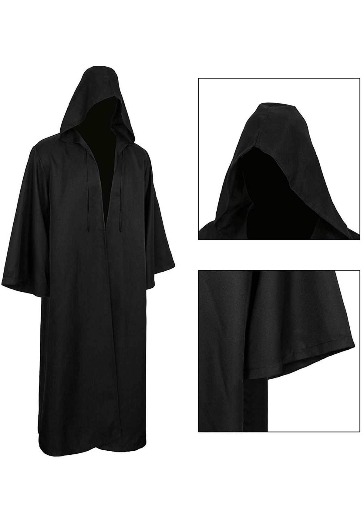 Men's Hooded Robe Cloak - Knight Cosplay Costume