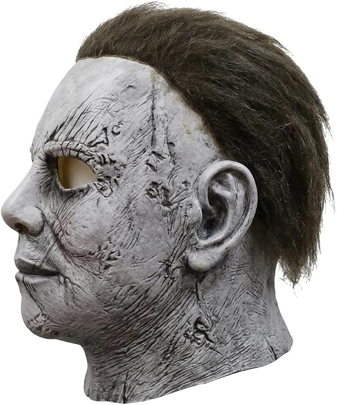 Style F Blood Splatter horror mask side view