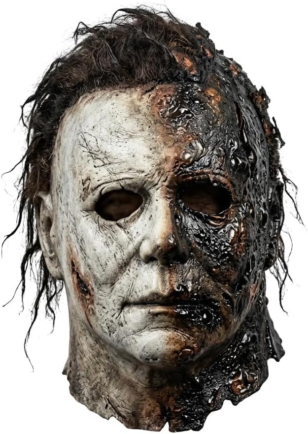 Style D Burned horror mask front view
