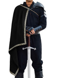 Men's Renaissance Half-Shoulder Cape - Medieval Knight Costume Cloak