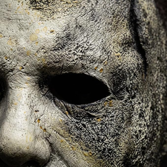 Style C Scorched horror mask texture close-up