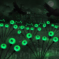 Green Halloween Solar Scary Eyeball Lights - main