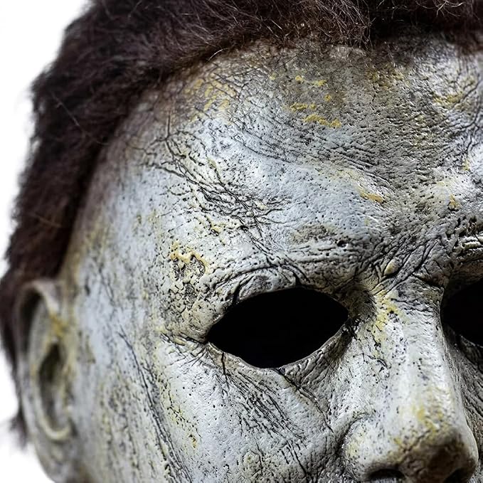 Style B Aged horror mask texture close-up