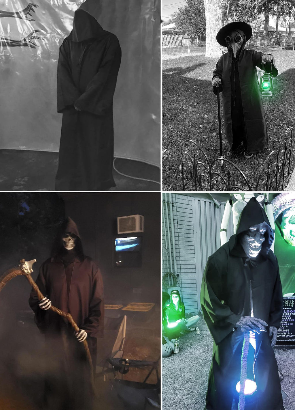 Men's Hooded Robe Cloak - Knight Cosplay Costume