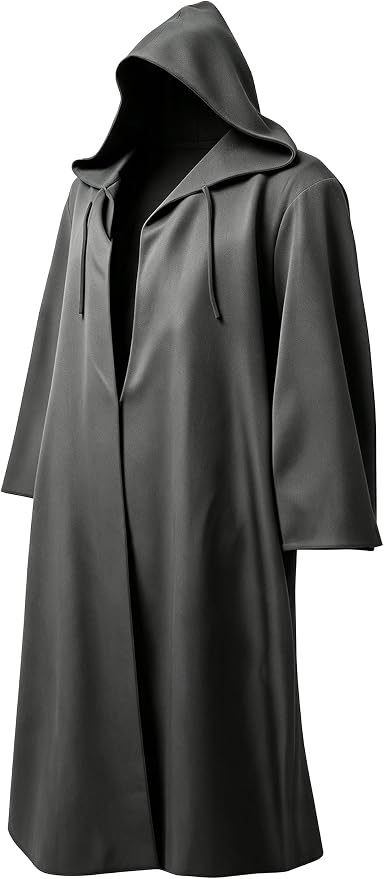 Men's Hooded Robe Cloak - Gray
