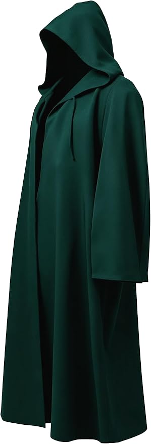 Men's Hooded Robe Cloak - Green