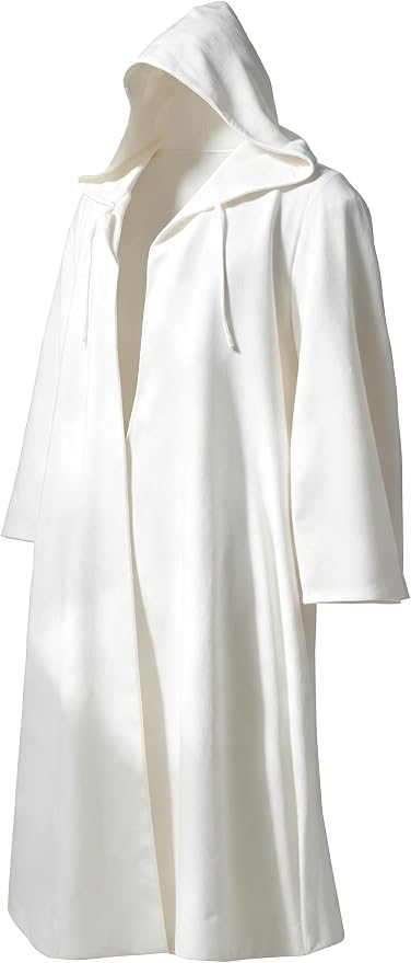 Men's Hooded Robe Cloak - White